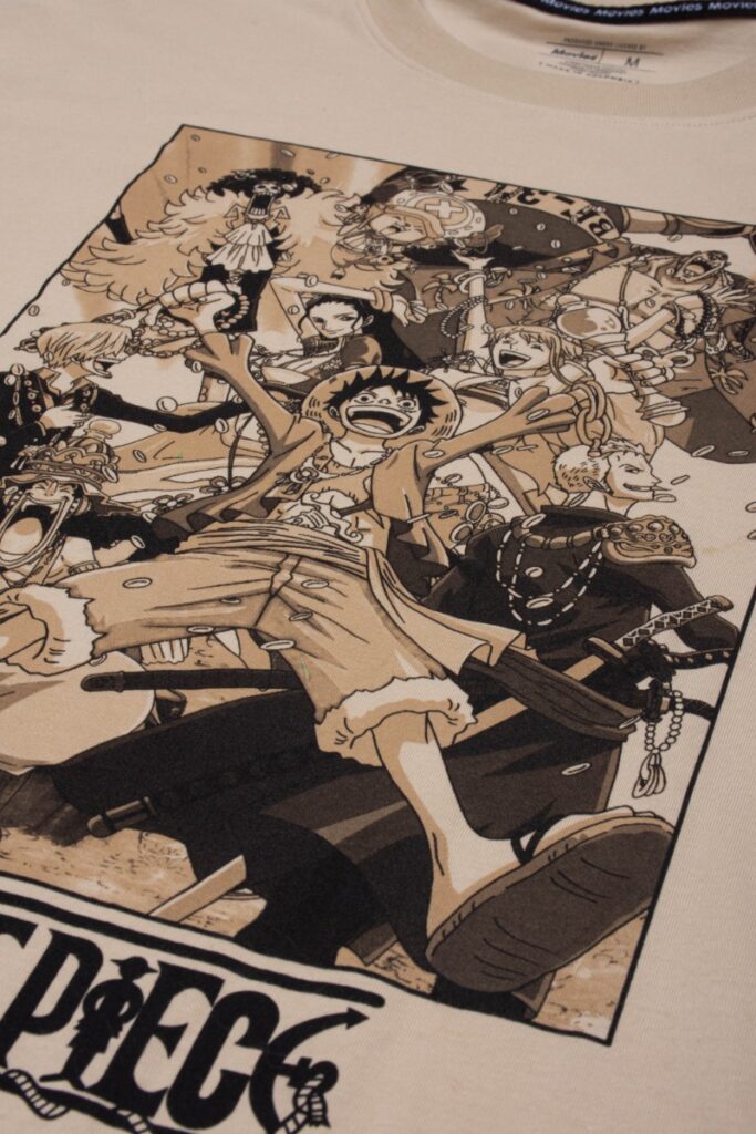 One Piece T-Shirt: Monkey Luffy and Squad - Epic Pursuit